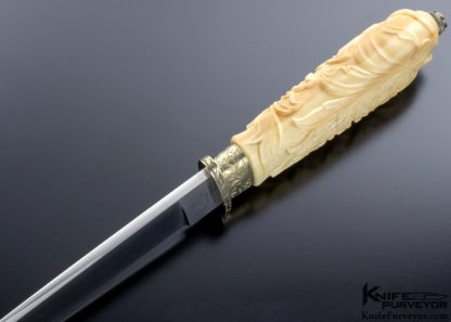 Buster Warenski Custom Knife Sole Authorship Engraved & Carved San Francisco Bowie - Image 6