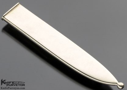 Buster Warenski Custom Knife Hand Carved 32 Silver Studded Balls San Francisco Bowie - Image 7