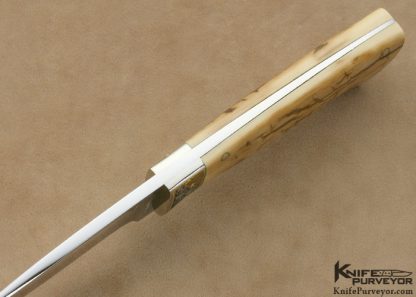 Buster Warenski Custom Knife Julie Warenski Engraved Hunter - Image 3