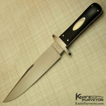 Buster Waresnki Custom Knife Ebony Bowie