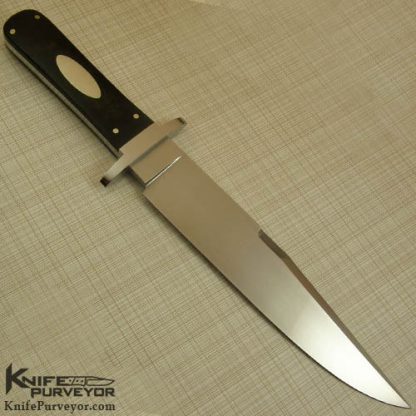Buster Waresnki Custom Knife Ebony Bowie - Image 4