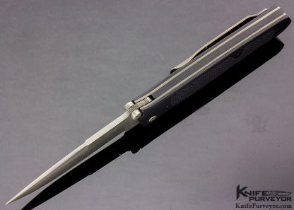 Butch Vallotton Custom Knife "Chameleon" #002  Covert D/A Automatic Linerlock - Image 4