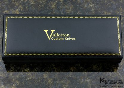 Butch Vallotton Custom Knife "Viper" OTF Auto Scrimshawed Phenolic by Denise Kondria with Mokume and Damascus