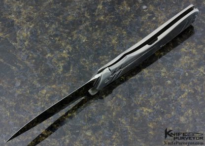 Butch, Rainy and Shawn Vallotton Custom Knife Double Action Automatic "Soilder of Fortune - 98" Officer #04 Liner Lock - Image 6
