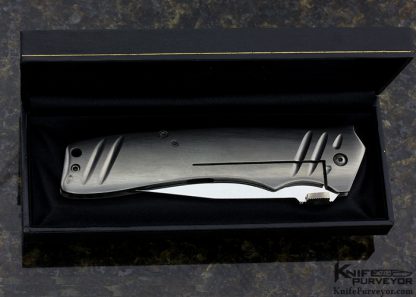 Butch, Rainy and Shawn Vallotton Custom Knife Double Action Automatic "Soilder of Fortune - 98" Officer #04 Liner Lock - Image 2