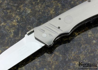 Butch, Rainy and Shawn Vallotton Custom Knife Double Action Automatic "Soilder of Fortune - 98" Officer #04 Liner Lock - Image 5