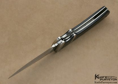 Butch Vallotton Custom Knife Carbon Fiber "Vanguard" D/A Scale Release Linerlock - Image 5