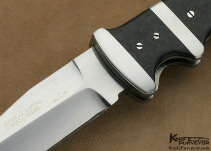 Butch Vallotton Custom Knife Carbon Fiber "Vanguard" D/A Scale Release Linerlock - Image 2