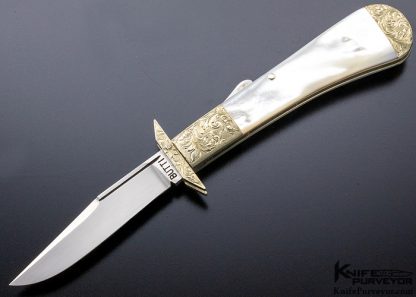 Butti Custom Knife Swing Guard Lockback With Corkscrew