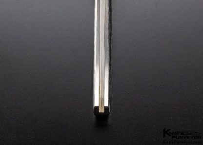 Butti Knives Custom Knife Skeleton Midlock with Gold Lip Pearl - Image 7