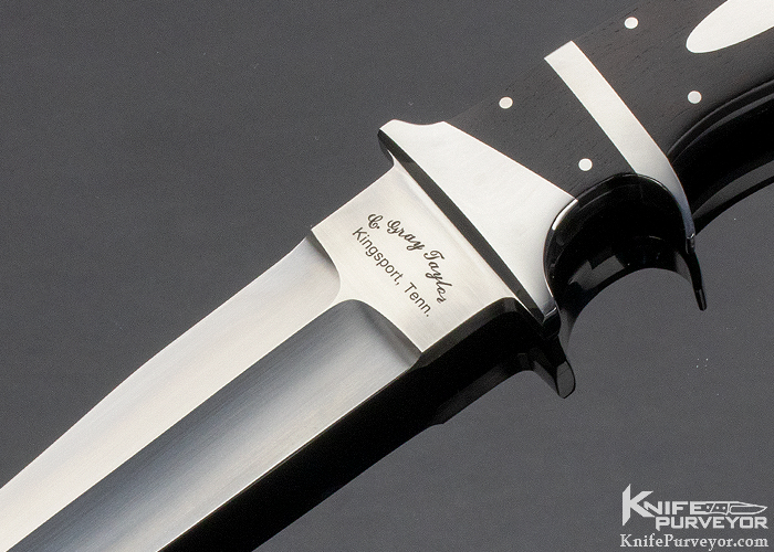 C. Gray Taylor Custom Knife Desert Ironwood Subhilt Fighter - Image 2