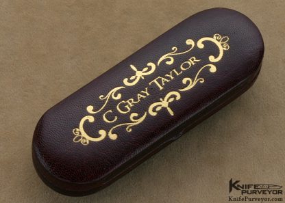 C Gray Taylor Custom Knife Tim George Engraved 3 Bladed Candle End Lobster Pattern Slip Joint - Image 11