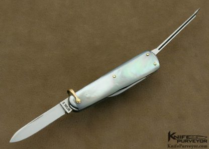 C. Gray Taylor Custom Knife Mother of Pearl Sleeve Board Slip Joint