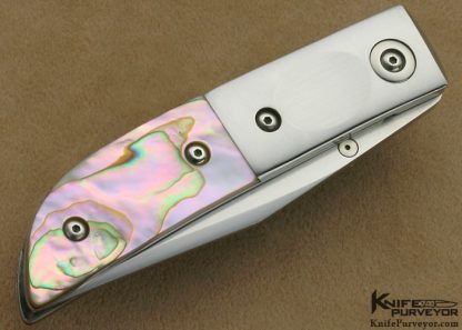 Charlie Morris Custom Knife Abalone Linerlock - Image 3