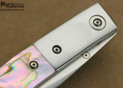 Charlie Morris Custom Knife Abalone Linerlock - Image 4