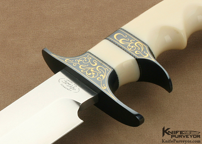 Dr. Fred Carter Custom Knife Sole AUthorship Engraved Subhilt Fighter - Image 2