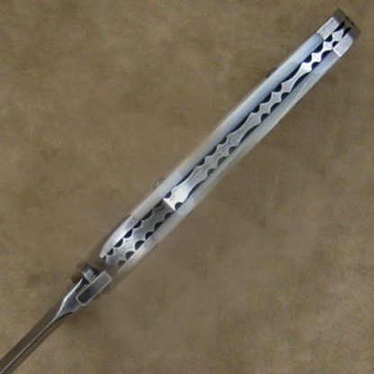 Kit Carson Custom Knife: Mother of Pearl & Damascus Royal Dagger - Image 3