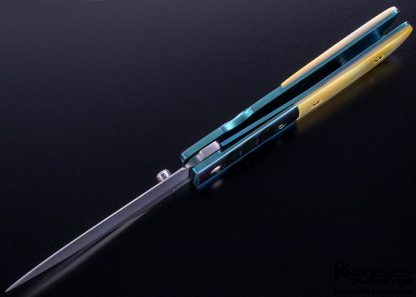 C.H. Morris Custom Knife Gold Lip Pearl & Titanium - Image 7