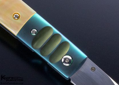 C.H. Morris Custom Knife Gold Lip Pearl & Titanium - Image 4
