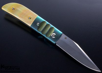 C.H. Morris Custom Knife Gold Lip Pearl & Titanium - Image 3