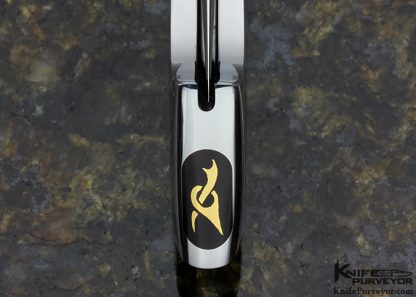 Charlie Bennica Custom Knife Exotic Material with 24KT Gold Inlays "Comete" Folder - Image 7