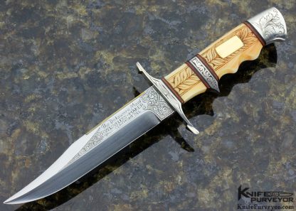 Charles Weiss Custom Knife Miniature Bob Loveless Style Delaware Maid Subhilt Fighter
