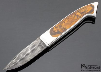 Charlie Bennica Custom Knife Royal Sahara Jasper "Occitanie" Bennica Lock Folder