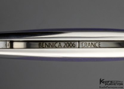 Charles Bennica Custom Knife Lapis Lazuli Folder - Image 8