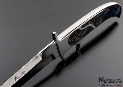 Charly Bennica Custom Knife Pietersite 2009 Subhilt with Sheath - Image 5
