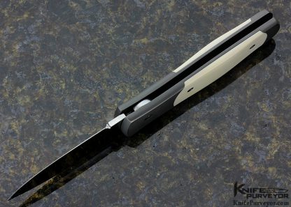 Chris English "Z" Custom Knife Titanium & Mammoth Button Release Auto - Image 5