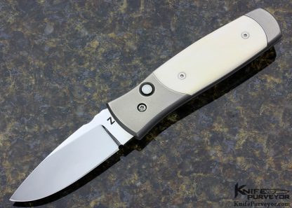 Chris English "Z" Custom Knife Titanium & Mammoth Button Release Auto