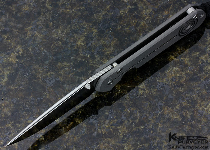 Chris Reeve Custom Knife Small Sebenza 21 CGG Titanium with Silver Contrast Unique Graphic - Image 4