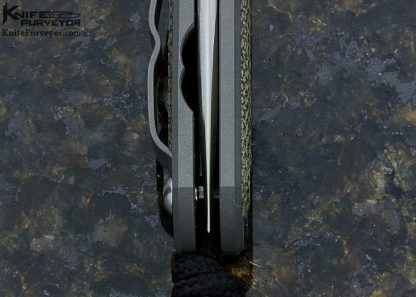 Chris Reeve Custom Knife Small Sebenza 21 with Black Canvas Micarta Frame Lock - Image 6