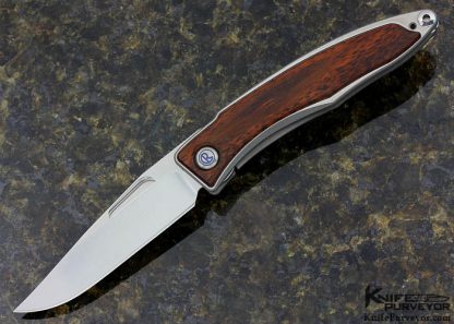 Chris Reeve Custom Knife Snake Wood Mnandi Inlay Frame Lock 15821