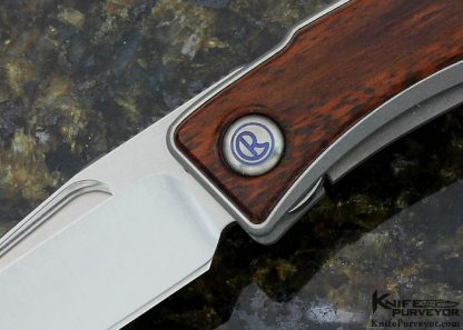 Chris Reeve Custom Knife Mnandi With Snake Wood Inlay Frame Lock - Image 2