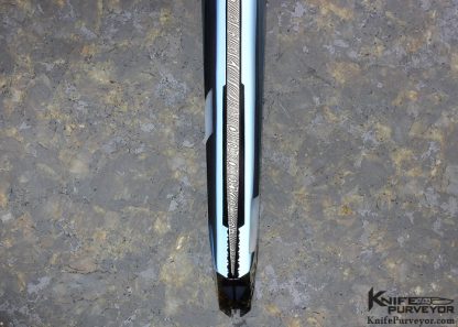 Chris Reeve Custom Knife Rados Damascus Bolster Lock with Anodized Titanium - Image 6