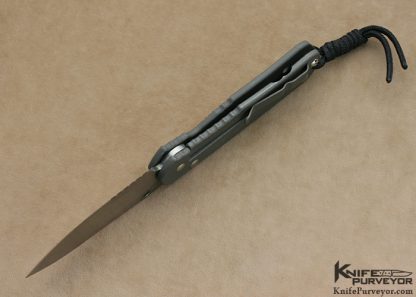 Chris Reeves Custom Knife BG-42 Steel Unique Graphic Large Sebenza Titanium Frame Lock - Image 5