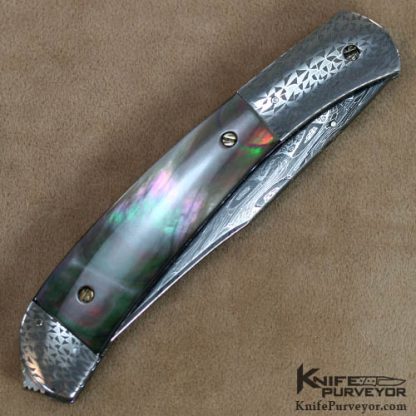 Chuck Gedraitis Blacklip & Damascus Linerlock - Image 3