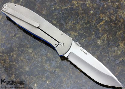 Chuck Gedraitis Custom Knife Model 1 G-10 and Titanium Framelock - Image 7
