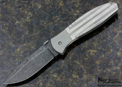 Chuck Gedraitis Custom Knife Milled Titanium Framelock