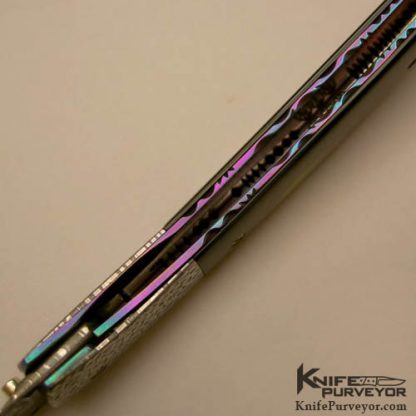 Chuck Gedraitis Blacklip & Damascus Linerlock - Image 5