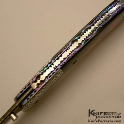 Chuck Gedraitis Blacklip & Damascus Linerlock - Image 4