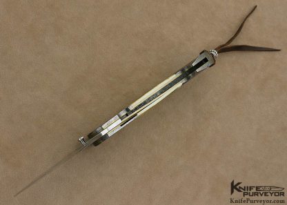 Cliff O'Dell Custom Knife Damasteel Damascus "Lancer" Linerlock - Image 5
