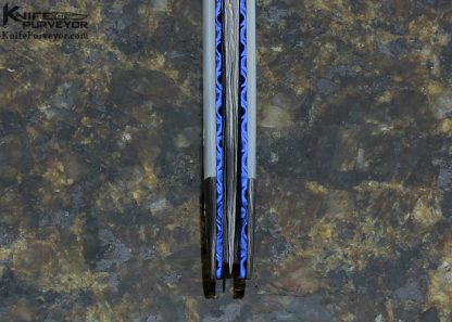 Cliff Parker Custom Knives Mother of Pearl Shell & Sole Authorship Damascus Linerlock - Image 6