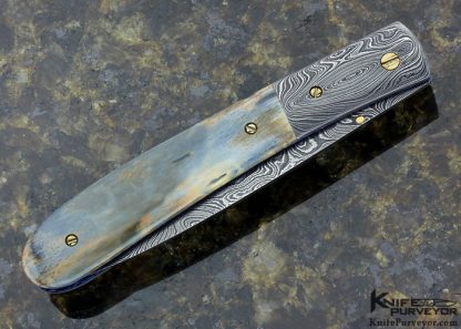 Cliff Parker Custom Knife Mammoth and Sole Authorship Damascus - Image 3
