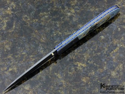 Cliff Parker Custom Knife Mammoth and Sole Authorship Damascus - Image 4