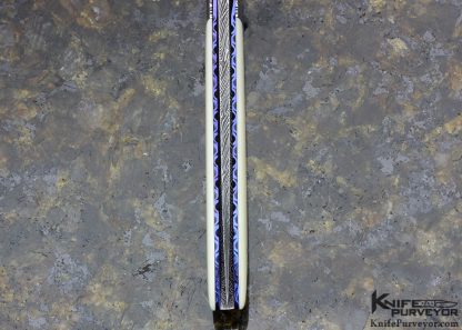Cliff Parker Custom Knife "Narwhale" Mosaic Damascus Linerlock - Image 6