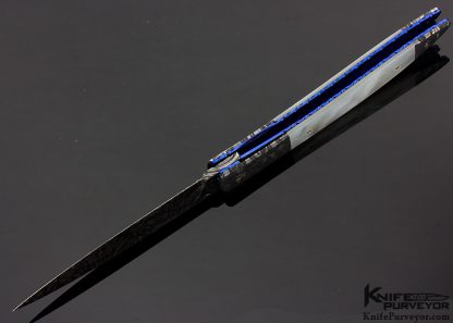 Cliff Parker Custom Knife Mother of Pearl & Mosaic Damascus Linerlock - Image 7