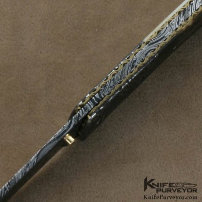 Cliff Parker Custom Knife Sole Authorship Damascus Linerlock - Image 6