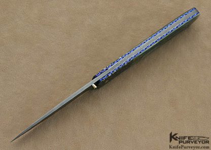 Cliff Parker Custom Knife Sole Authorship Damascus Linerlock - Image 4